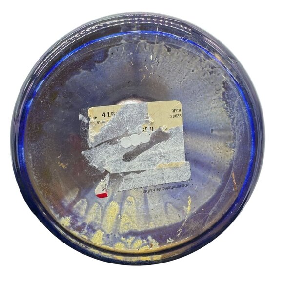 Vtg MCM Stretched Vase Ambiente Zwiesel Red & Blue Ombré Art Glass Vase 19.75" H - Picture 7 of 7